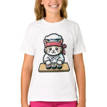 Sushi-Making Cat: Humorous Chef Art