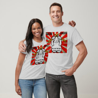 Sushi Maneki Neko ? Samurai - Cust... - Customized T-Shirt