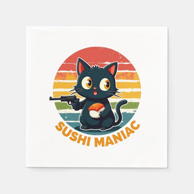Sushi maniac napkins (Front)