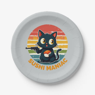 Sushi maniac paper plates