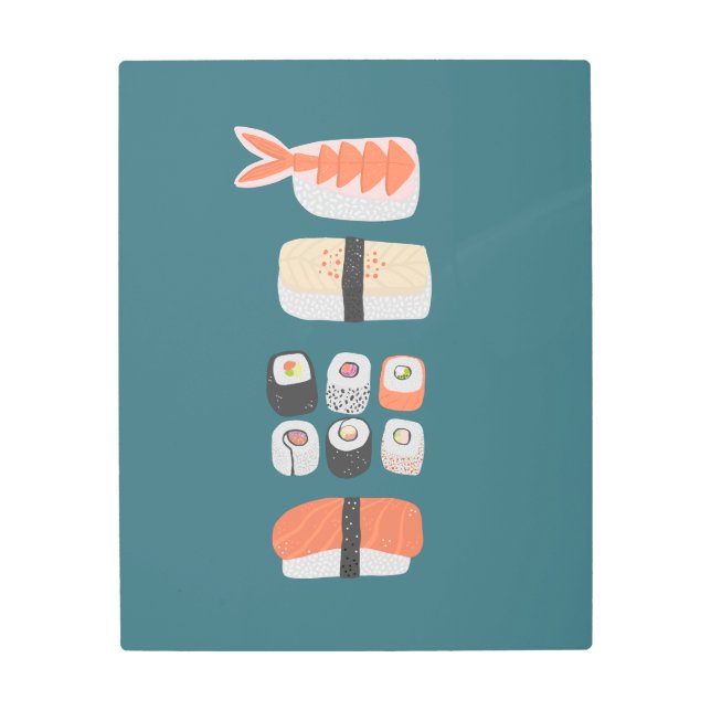 Sushi Metal Print (Front)