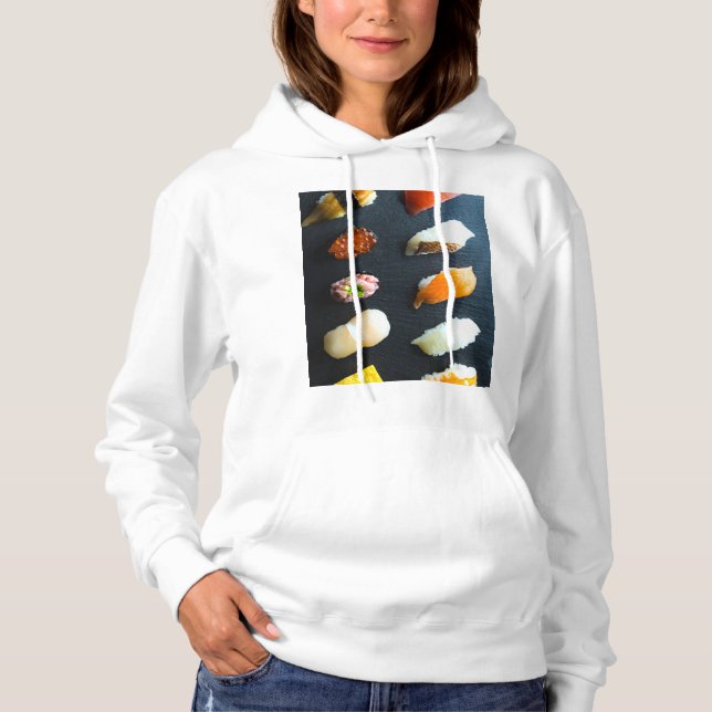 Sushi Museum on a Blackboard  Hoodie (Front)