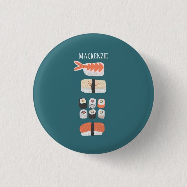 Sushi Name Button (Front)