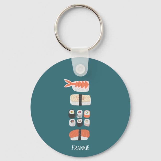 Sushi Name Keychain (Front)