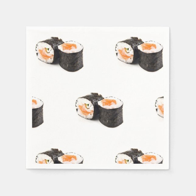 Sushi Napkin, Foodie Party Supplies Paper Napkins (Front)