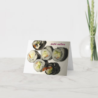 Sushi Nation Greeting Card
