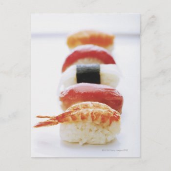 Sushi  Nigiri  Close-up Postcard by prophoto at Zazzle