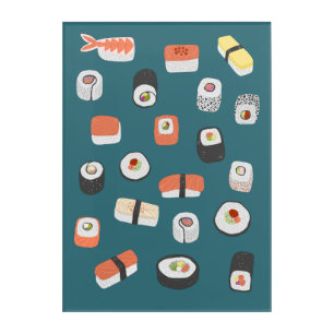 Sushi Nigiri Maki Roll Acrylic Print