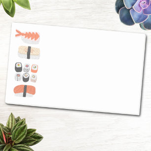 Sushi Nigiri Maki Roll Japanese Food Art Post-it Notes