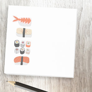 Sushi Nigiri Maki Roll Japanese Food Art Post-it Notes