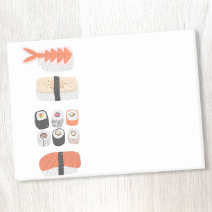 Sushi Nigiri Maki Roll Japanese Food Art Post-it Notes