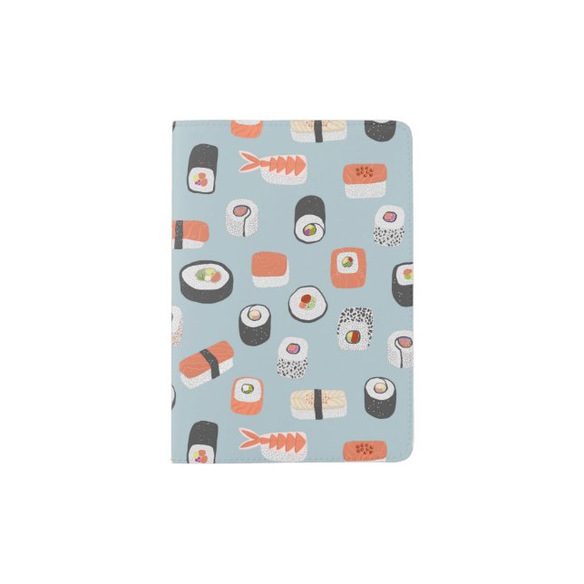 Sushi Nigiri Maki Roll Passport Holder (Front)
