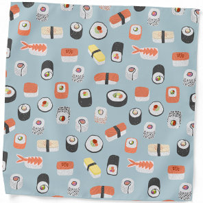 Sushi Nigiri Maki Roll Pattern Bandana