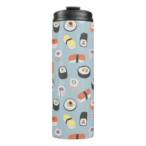 Sushi Nigiri Maki Roll Pattern Thermal Tumbler