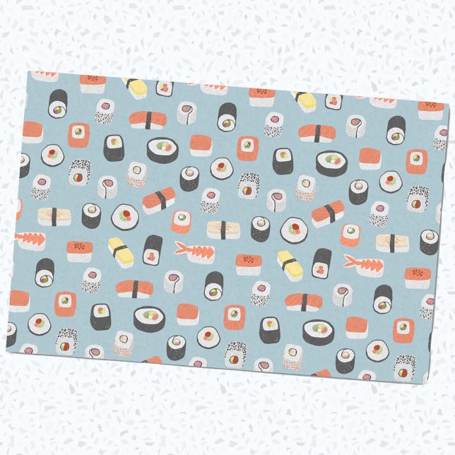 Sushi Nigiri Maki Roll Pattern Tissue Paper (Creator Uploaded)