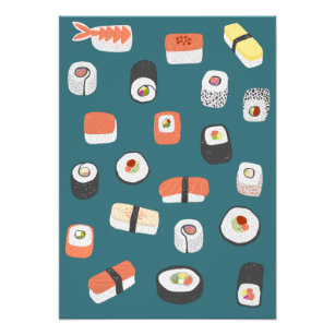 Sushi Nigiri Maki Roll Photo Print