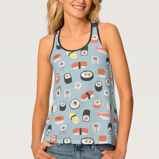 Sushi Nigiri Maki Roll Tank Top (Front)