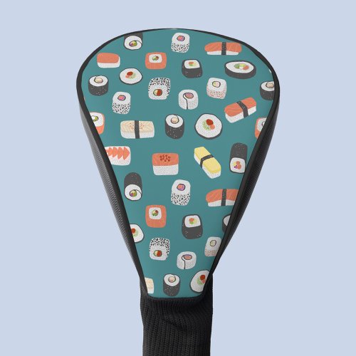 Sushi Nigiri Maki Rolls Japanese Food Art Green Golf Head Cover