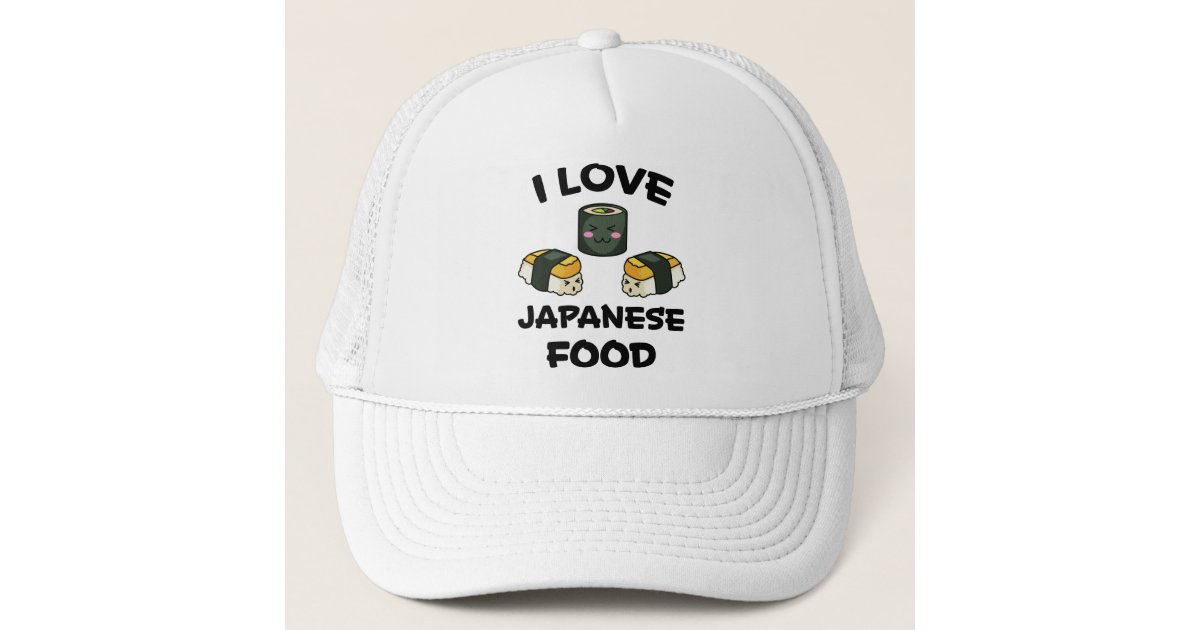 Sushi Noodles Anime Manga Funny Japan Otaku Outfit Trucker Hat | Zazzle