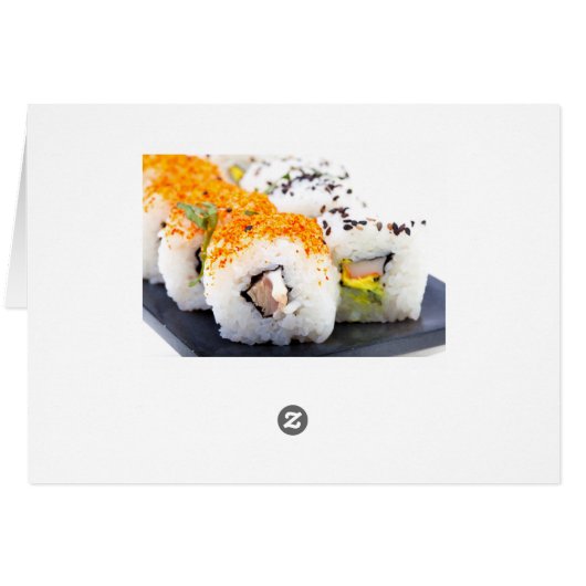 Sushi on a plate (Back Horizontal)