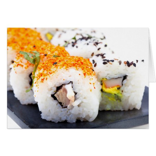 Sushi on a plate (Front Horizontal)