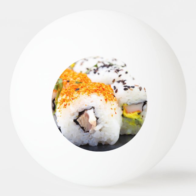 Sushi on a plate Ping-Pong ball (Back)
