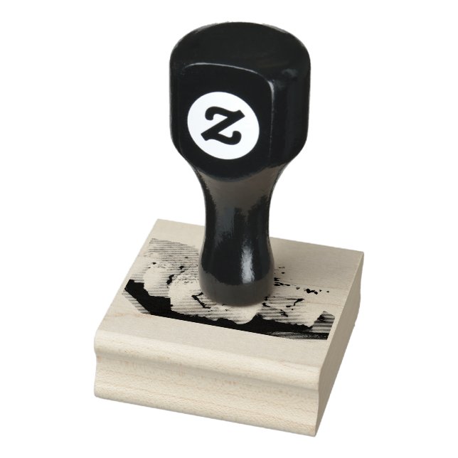 Sushi on a plate rubber stamp (Stamp)