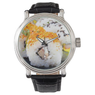 Sushi on a plate watch
