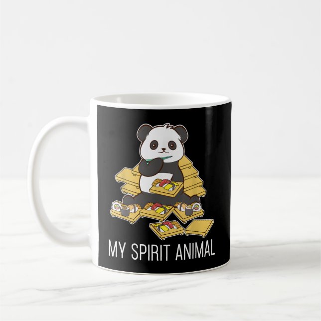 Sushi Panda My Spirit Animals Korean Coffee Mug (Left)
