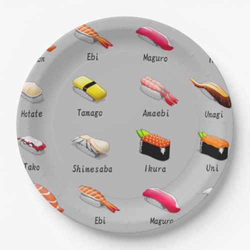 Sushi Paper Party Plates