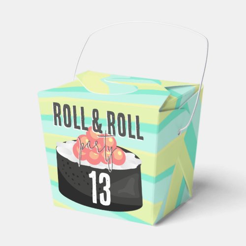 Sushi party favor boxes
