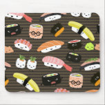 Sushi Party - Fun Sushi Characters Pattern Mouse Pad<br><div class="desc"></div>