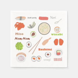 Sushi Party Napkins