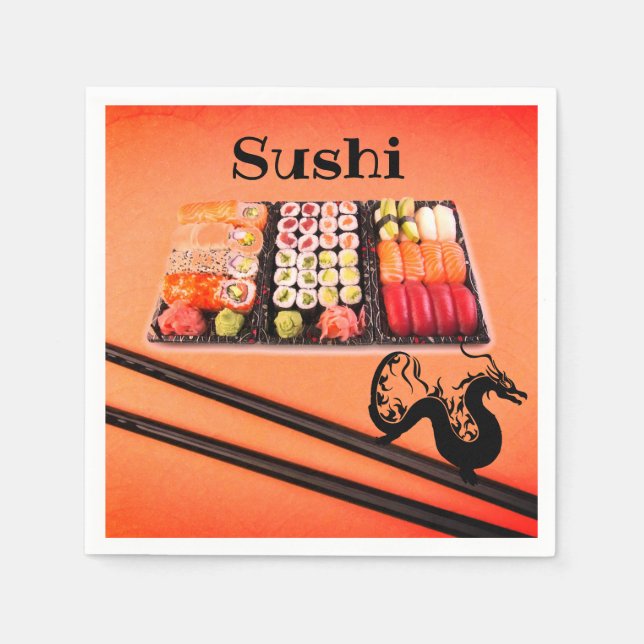 Sushi Party Napkins (Front)