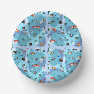 Sushi Party Paper Plate Paper Bowls