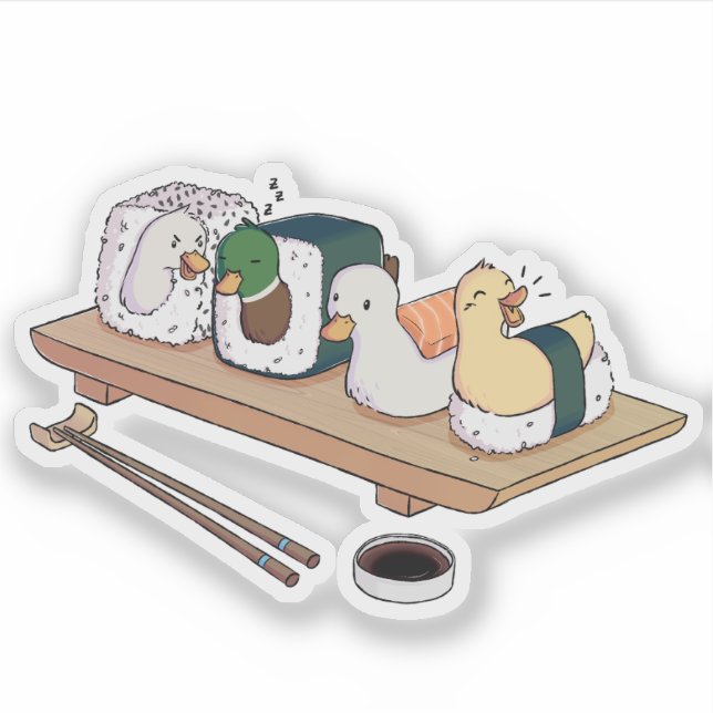 Sushi party! sticker (Front)