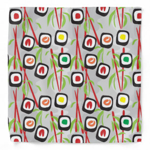 Sushi Pattern Bandana