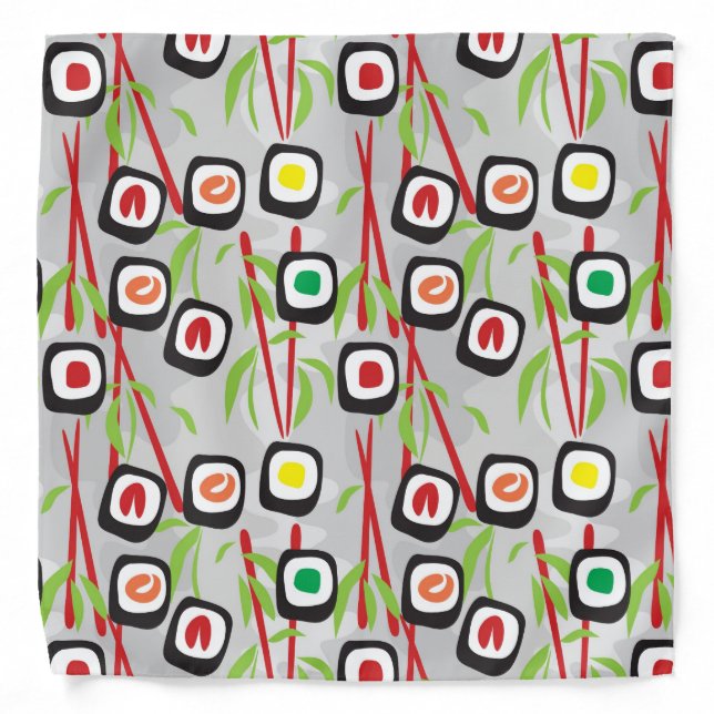 Sushi Pattern Bandana (Front)