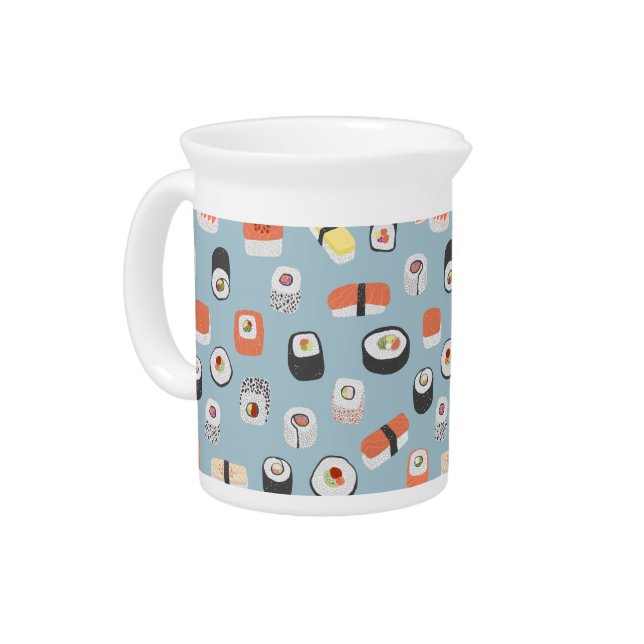 Sushi Pattern Beverage Pitcher (Left)