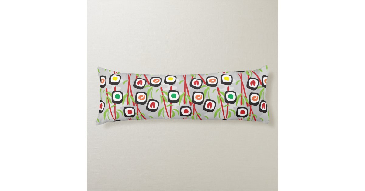 Sushi Pattern Body Pillow Zazzle