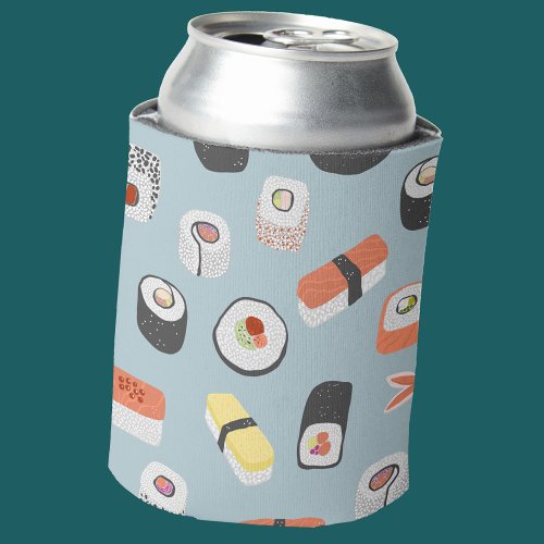 Sushi Pattern Can Cooler