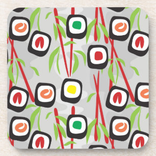 Sushi Pattern Drink Coaster