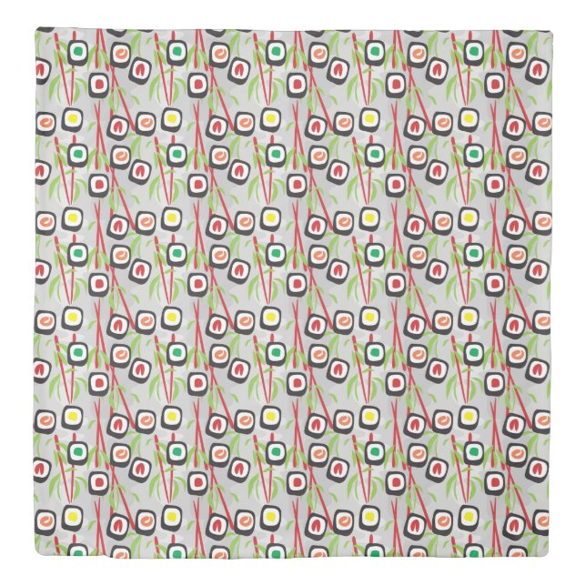 Sushi Pattern Duvet Cover (Front)