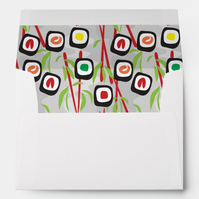 Sushi Pattern Envelope (Back (Bottom))