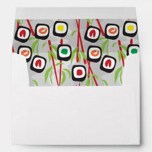 Sushi Pattern Envelope