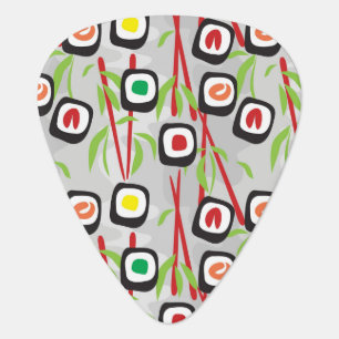 Sushi Pattern Guitar Pick
