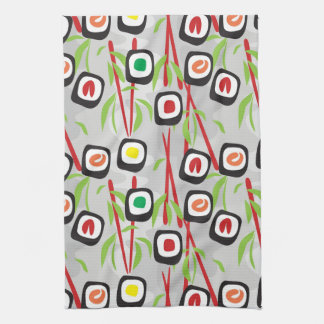 Sushi Pattern Kitchen Towel