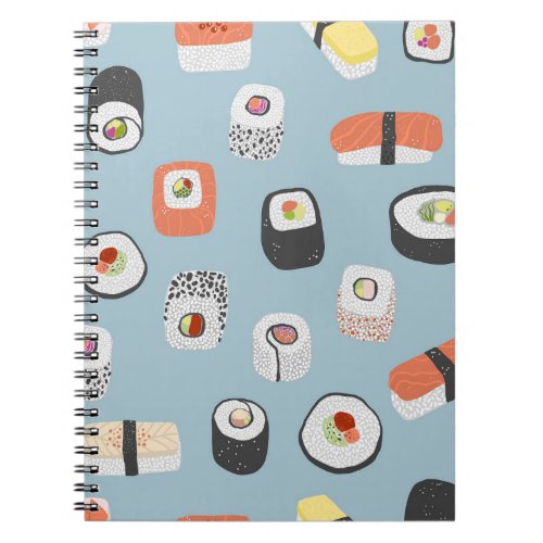 Sushi Pattern Notebook