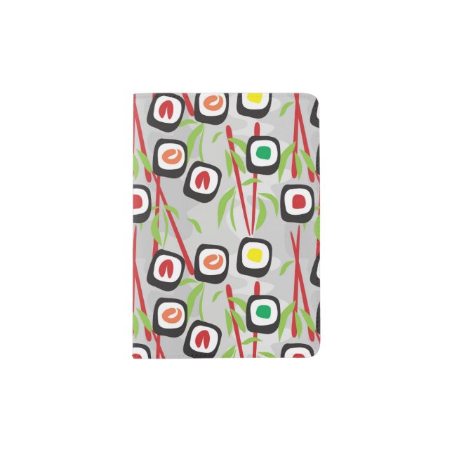 Sushi Pattern Passport Holder (Front)