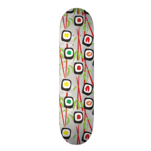 Sushi Pattern Skateboard